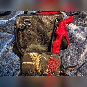 Metal Mulisha Med Purse and wallet set